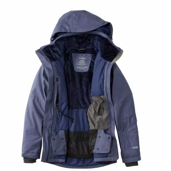 LL Bean Women's Carrabassett Ski Jacket Size L Black Insulated Primaloft Winter - Picture 14 of 16